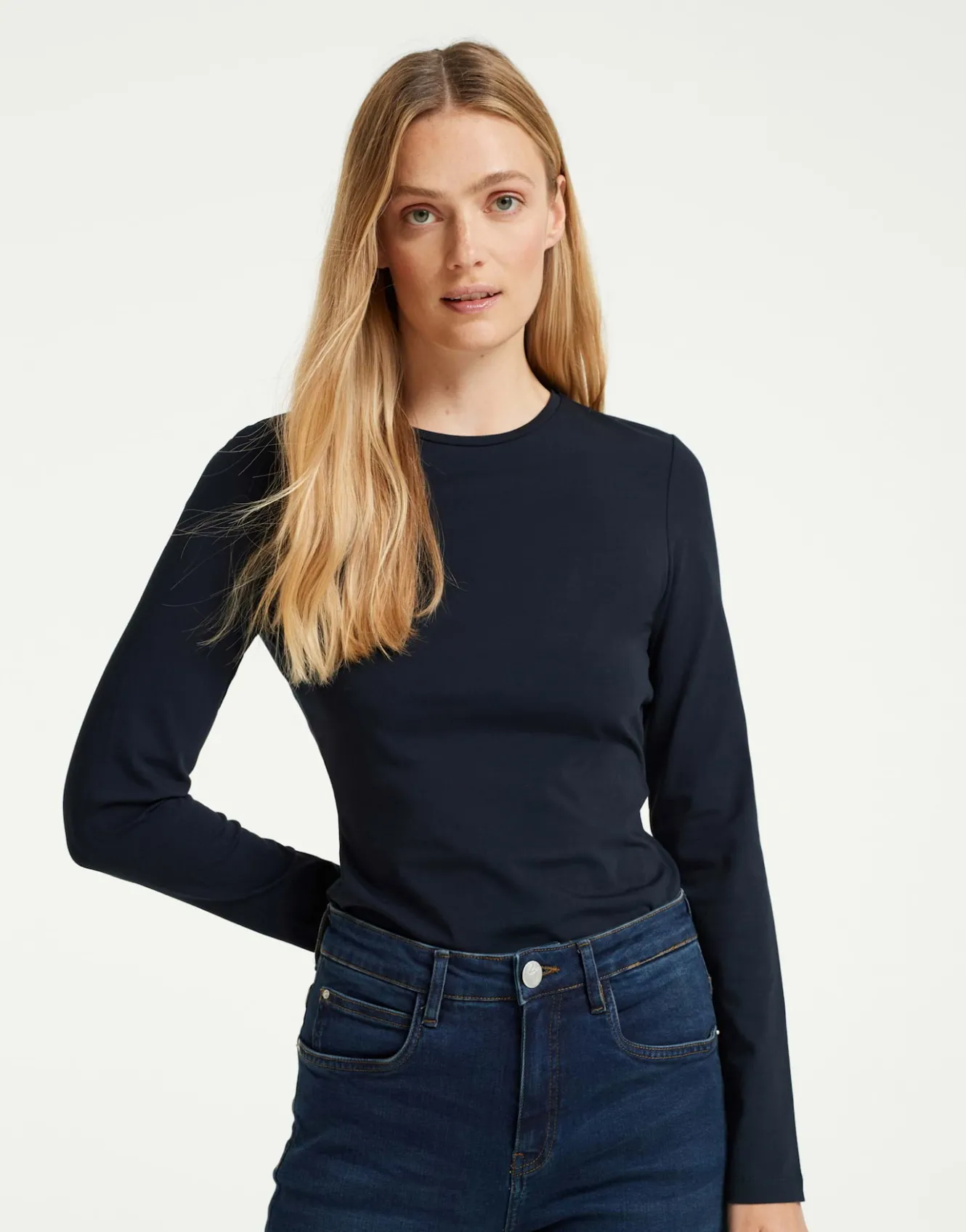 basicshirt_smilla_blau_online_bestellen_1.webp OPUS Basicshirt Smilla Blau Online Bestellen^Damen Shirts