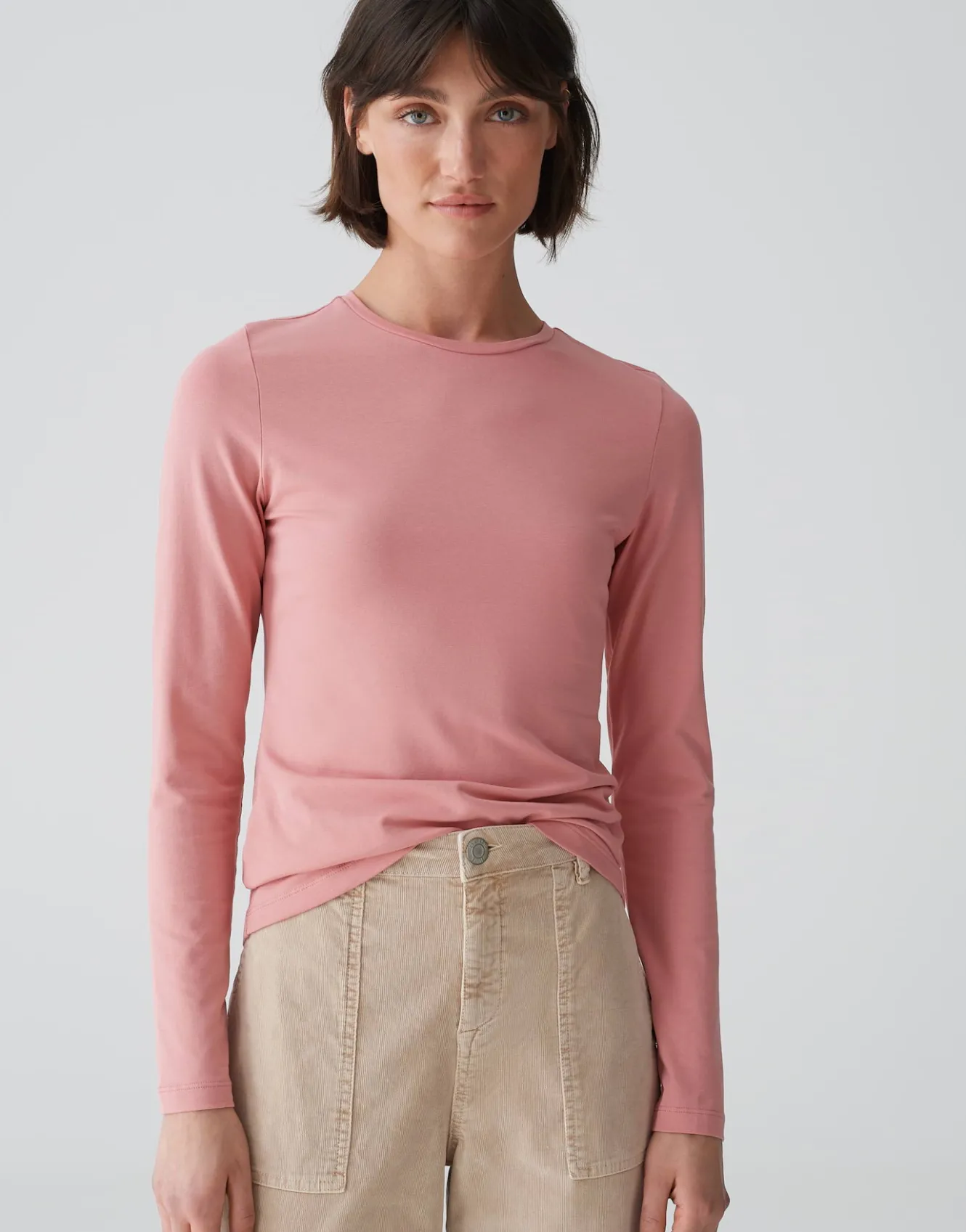 basicshirt_smilla_ros_online_bestellen_1.webp OPUS Basicshirt Smilla Rosé Online Bestellen^Damen Basics | Shirts