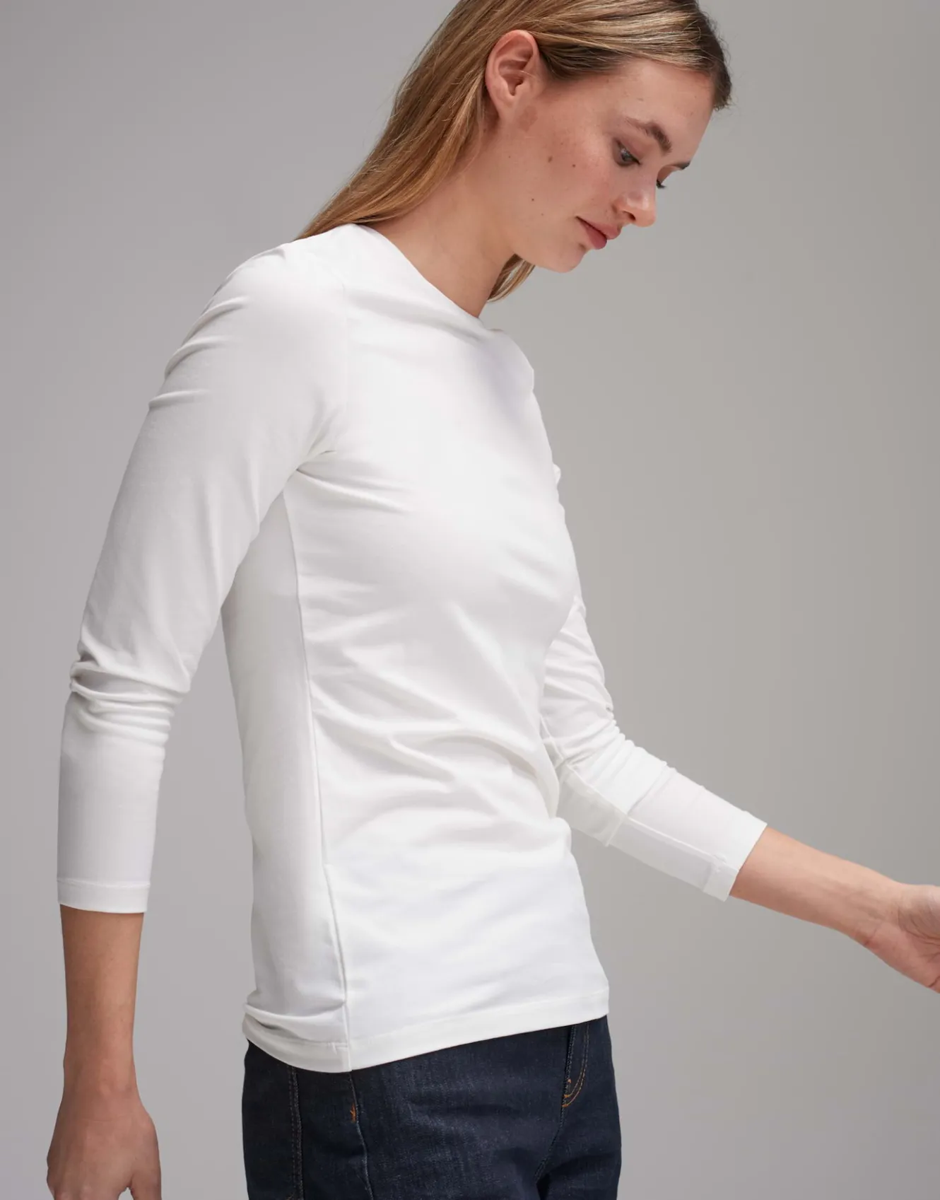 basicshirt_smilla_wei_online_bestellen_3.webp OPUS Basicshirt Smilla Weiß Online Bestellen^Damen Basics | Shirts