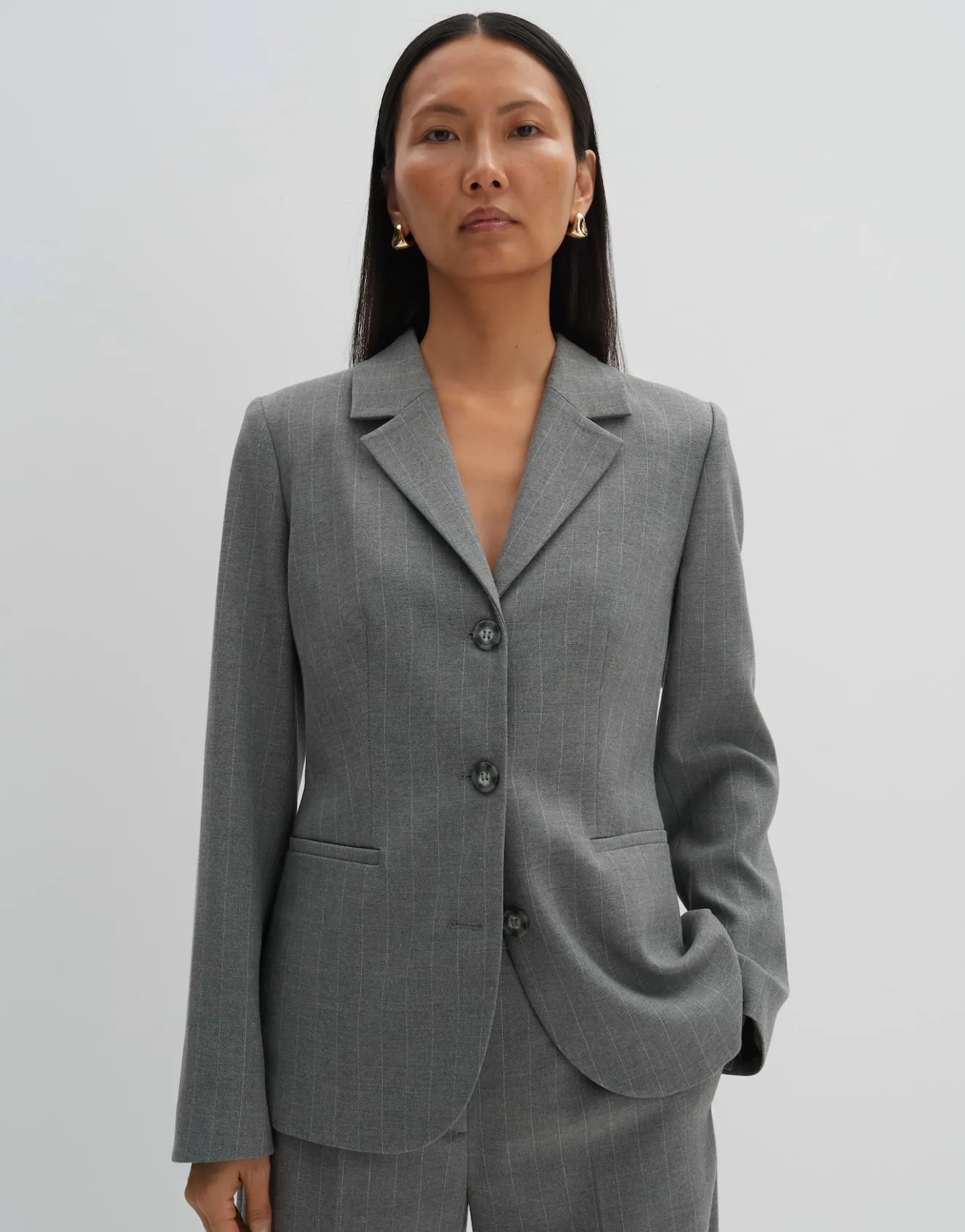 blazer_nilo_grau_online_bestellen_1.webp OPUS Blazer Nilo Grau Online Bestellen^Damen Blazer / Westen