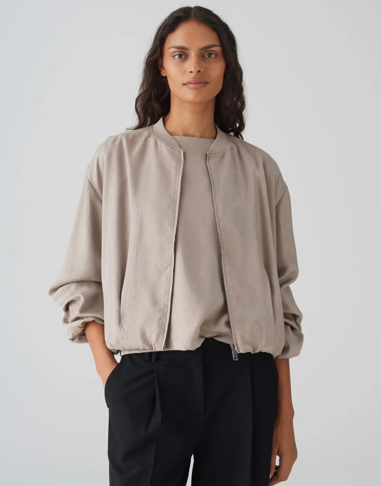 blouson_jaletta_braun_online_bestellen_1.webp OPUS Blouson Jaletta Braun Online Bestellen^Damen Blazer / Westen