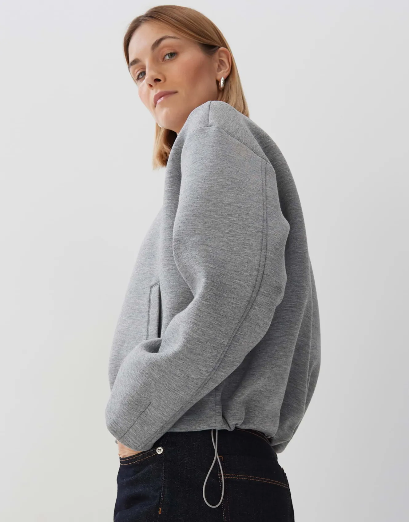 blouson_ukuya_grau_online_bestellen_3.webp OPUS Blouson Ukuya Grau Online Bestellen^Damen Jacken / Mäntel | Sweat