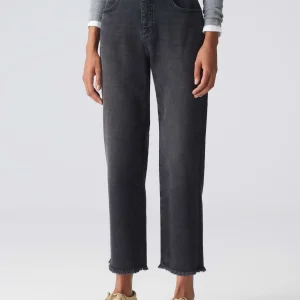 OPUS Boyfriend Jeans Lani Dark Grau Online Bestellen^Damen Jeans