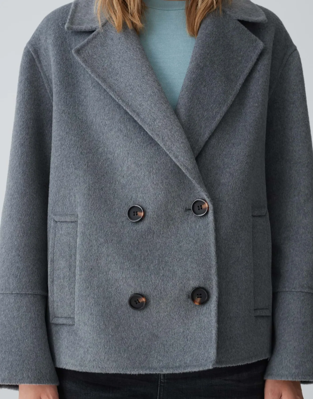 cabanjacke_hilna_grau_online_bestellen_4.webp OPUS Cabanjacke Hilna Grau Online Bestellen^Damen Jacken / Mäntel