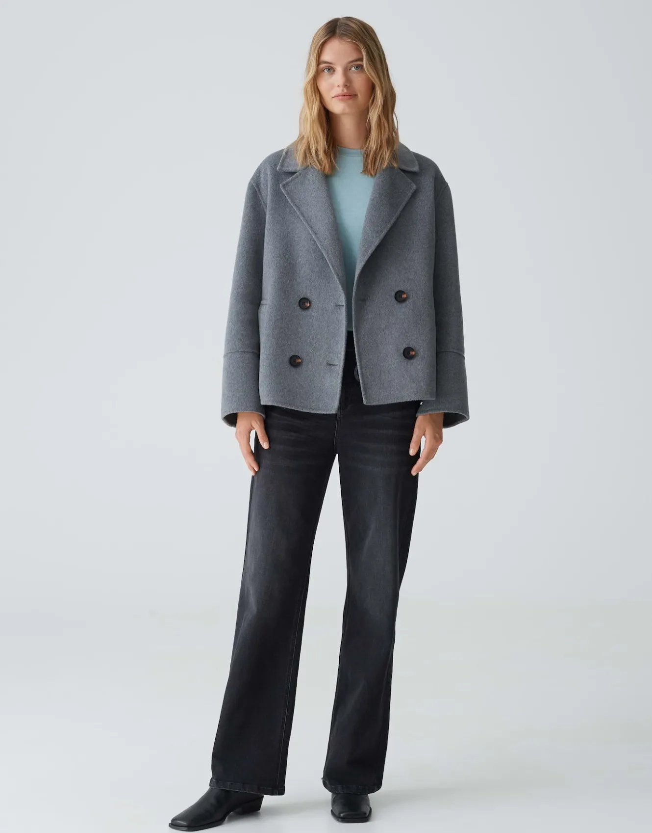 cabanjacke_hilna_grau_online_bestellen_6.webp OPUS Cabanjacke Hilna Grau Online Bestellen^Damen Jacken / Mäntel