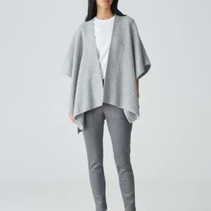 OPUS Cape Ablanki Cape Grau Online Bestellen^Damen Strick | Accessoires