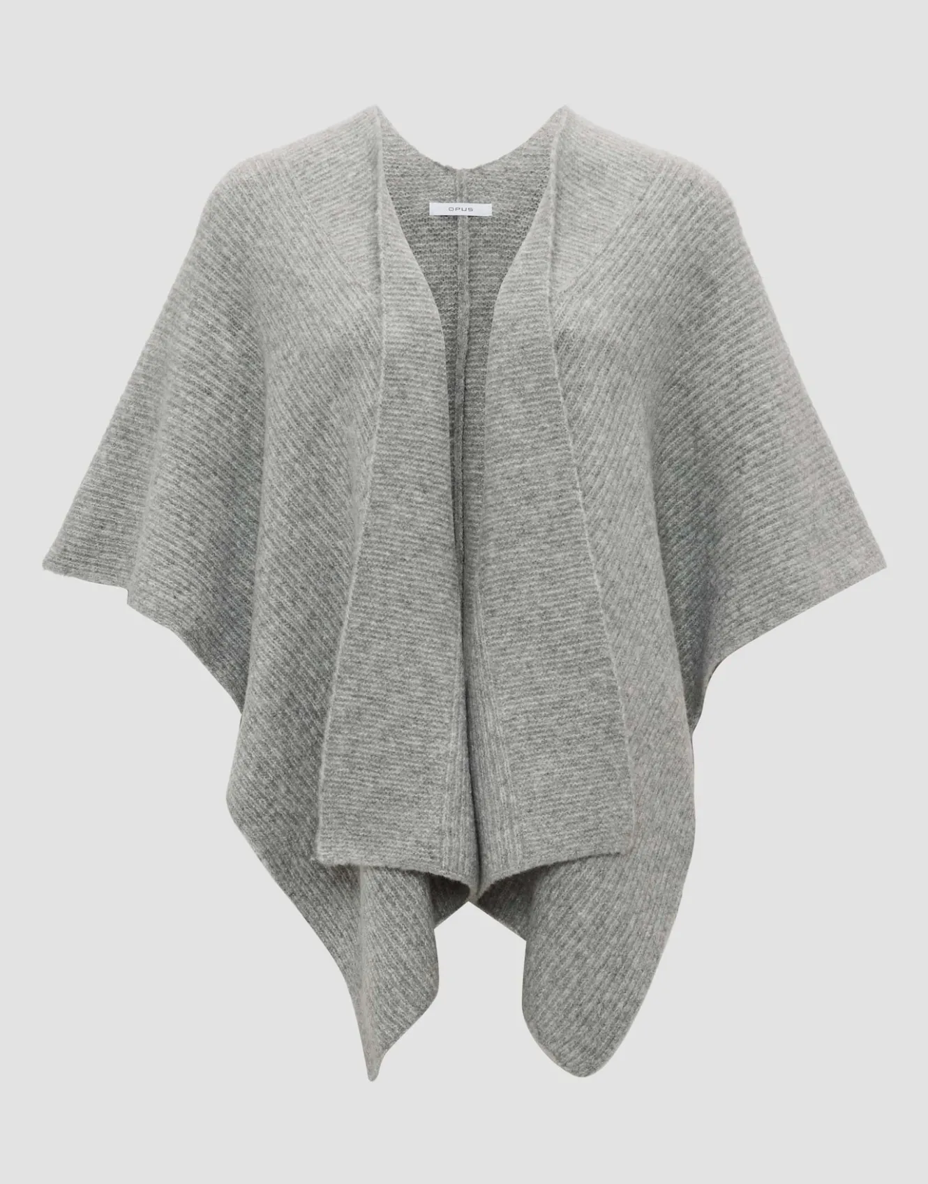cape_ablanki_cape_grau_online_bestellen_7.webp OPUS Cape Ablanki Cape Grau Online Bestellen^Damen Strick | Accessoires