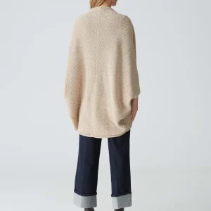 OPUS Cape Amaryllis Waffle Beige Online Bestellen^Damen Strick | Accessoires