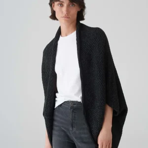 OPUS Cape Amaryllis Waffle Grau Online Bestellen^Damen Strick | Accessoires