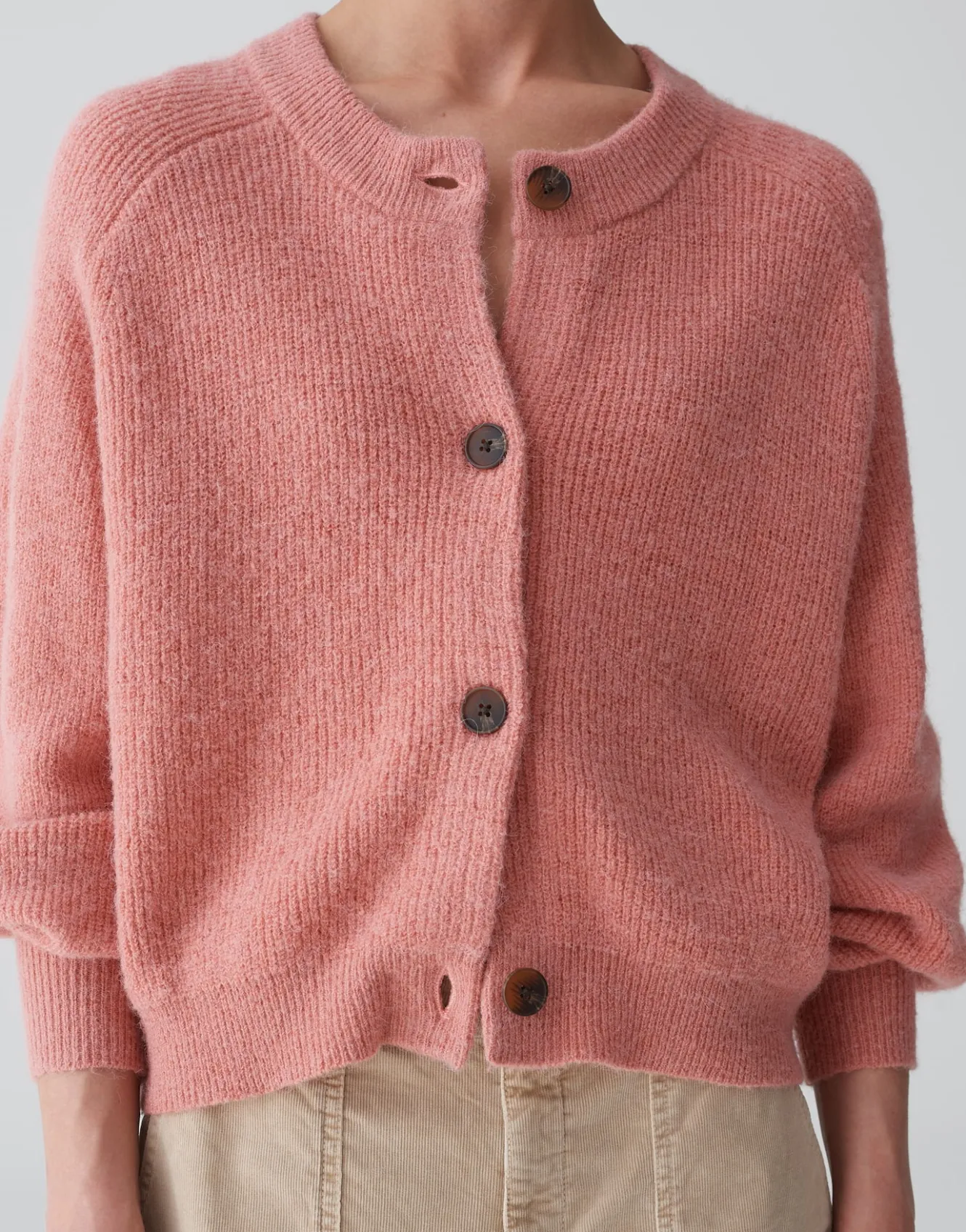 cardigan_dorty_ros_online_bestellen_4.webp OPUS Cardigan Dorty Rosé Online Bestellen^Damen Strick