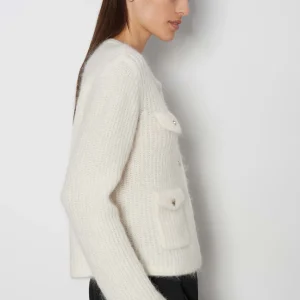 OPUS Cardigan Tinara Detail Weiß Online Bestellen^Damen Strick