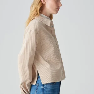 OPUS Cordbluse Falba Beige Online Bestellen^Damen Blusen