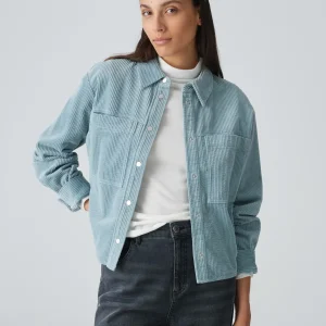 OPUS Cordbluse Falba Blau Online Bestellen^Damen Blusen