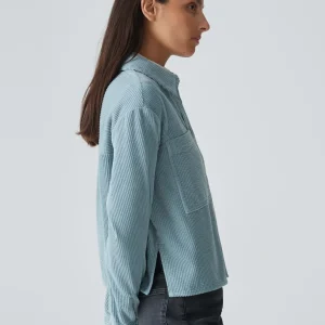 OPUS Cordbluse Falba Blau Online Bestellen^Damen Blusen