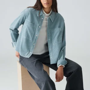 OPUS Cordbluse Falba Blau Online Bestellen^Damen Blusen