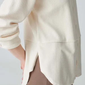 OPUS Cordbluse Flevo Weiß Online Bestellen^Damen Blusen