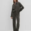 OPUS Cordbluse Zortney Detail Grün Online Bestellen^Damen Blusen