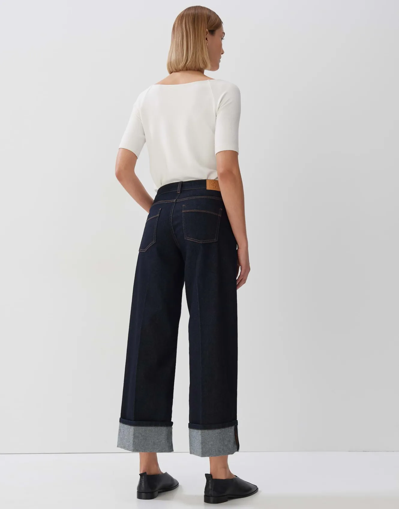cropped_wide_jeans_cellma_turn_up_blau_online_bestellen_2.webp OPUS Cropped Wide Jeans Cellma Turn Up Blau Online Bestellen^Damen Jeans
