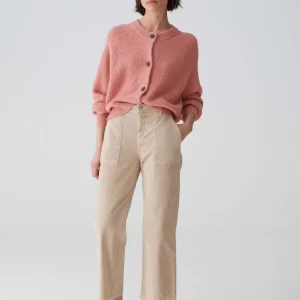 OPUS Cropped Wide Jeans Mokoti Work Beige Online Bestellen^Damen Hosen | Jeans