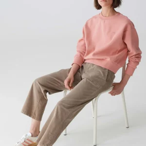 OPUS Cropped Wide Jeans Mokoti Work Braun Online Bestellen^Damen Hosen | Jeans