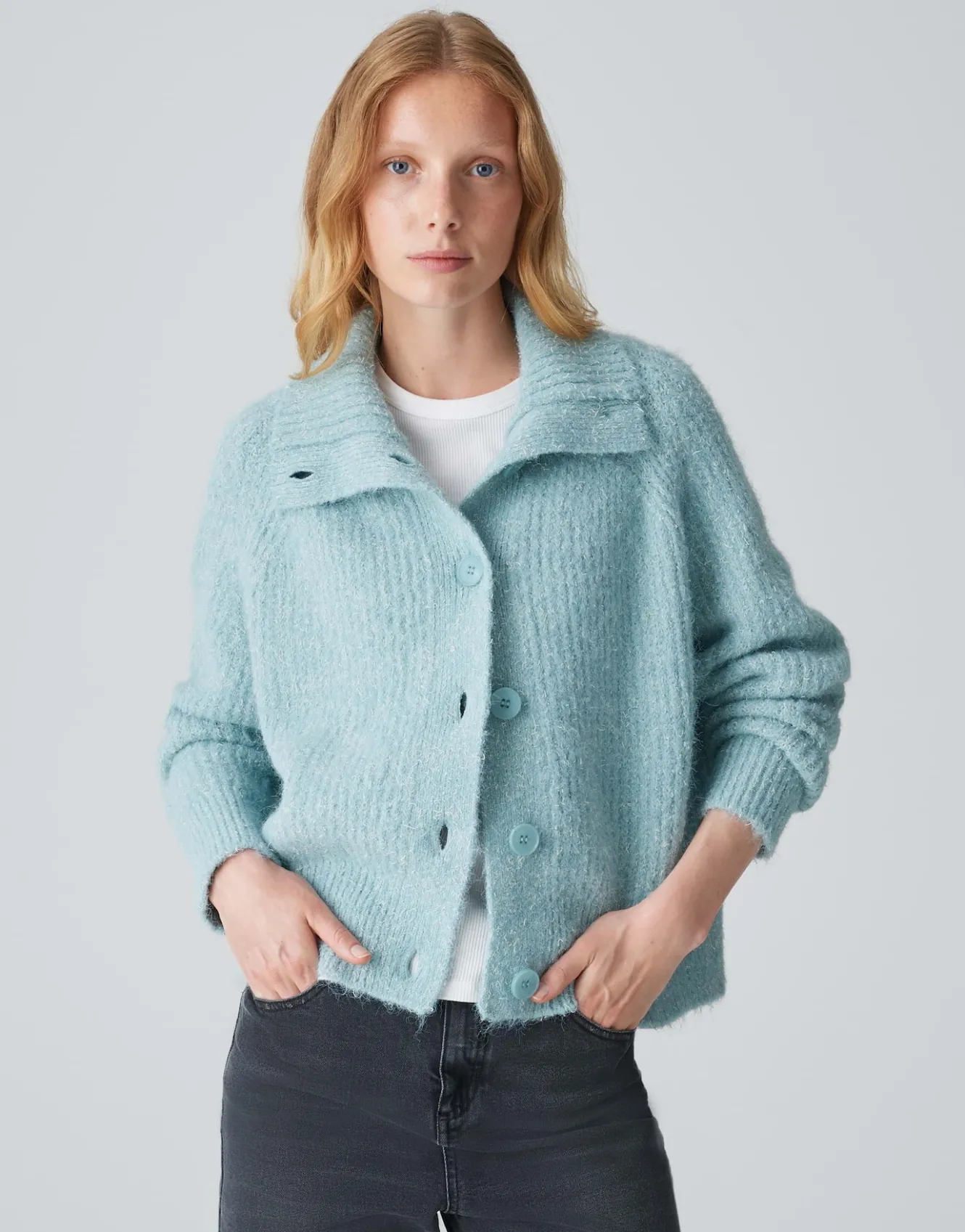 grobstrickjacke_dazzi_blau_online_bestellen_1.webp OPUS Grobstrickjacke Dazzi Blau Online Bestellen^Damen Strick