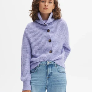 OPUS Grobstrickjacke Dokuli Lila Online Bestellen^Damen Strick