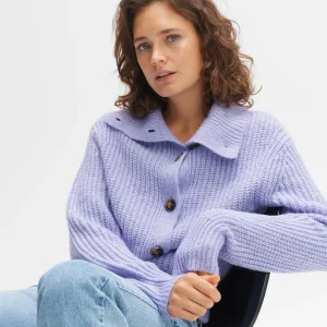 OPUS Grobstrickjacke Dokuli Lila Online Bestellen^Damen Strick