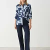 OPUS Hemdbluse Falkina Bold Blau Online Bestellen^Damen Blusen