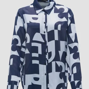OPUS Hemdbluse Falkina Bold Blau Online Bestellen^Damen Blusen