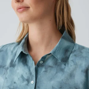 OPUS Hemdbluse Falkina Faded Blau Online Bestellen^Damen Blusen