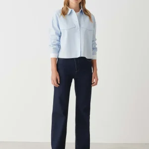 OPUS Hemdbluse Finsi Blau Online Bestellen^Damen Blusen
