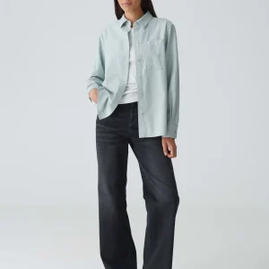 OPUS Hemdbluse Flanella Blau Online Bestellen^Damen Blusen