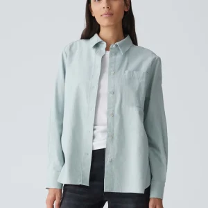 OPUS Hemdbluse Flanella Blau Online Bestellen^Damen Blusen
