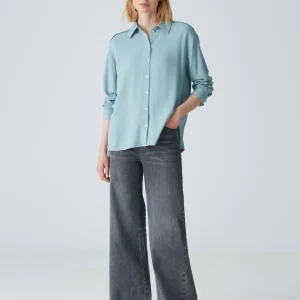 OPUS Hemdbluse Fuhla Blau Online Bestellen^Damen Blusen