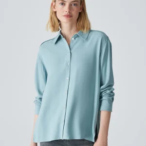 OPUS Hemdbluse Fuhla Blau Online Bestellen^Damen Blusen