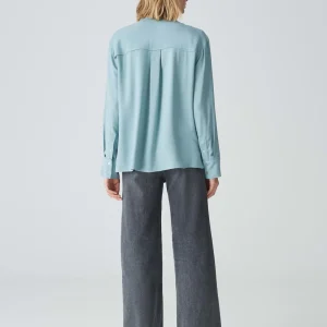 OPUS Hemdbluse Fuhla Blau Online Bestellen^Damen Blusen