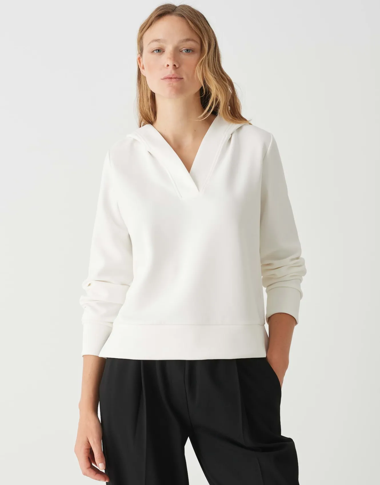 hoodie_gerwa_wei_online_bestellen_1.webp OPUS Hoodie Gerwa Weiß Online Bestellen^Damen Sweat