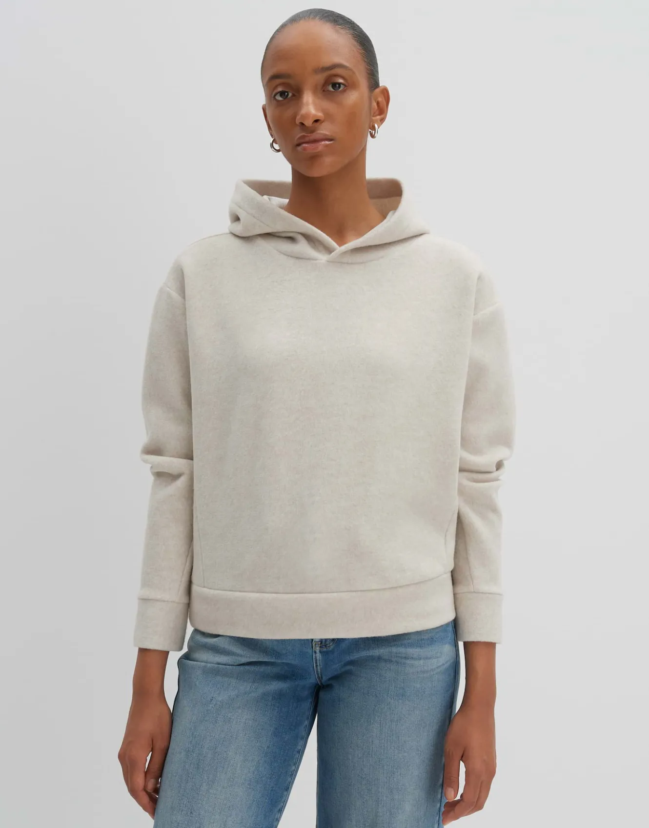 hoodie_ulany_beige_online_bestellen_1.webp OPUS Hoodie Ulany Beige Online Bestellen^Damen Sweat