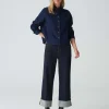 OPUS Jeansbluse Farilla Blau Online Bestellen^Damen Blusen