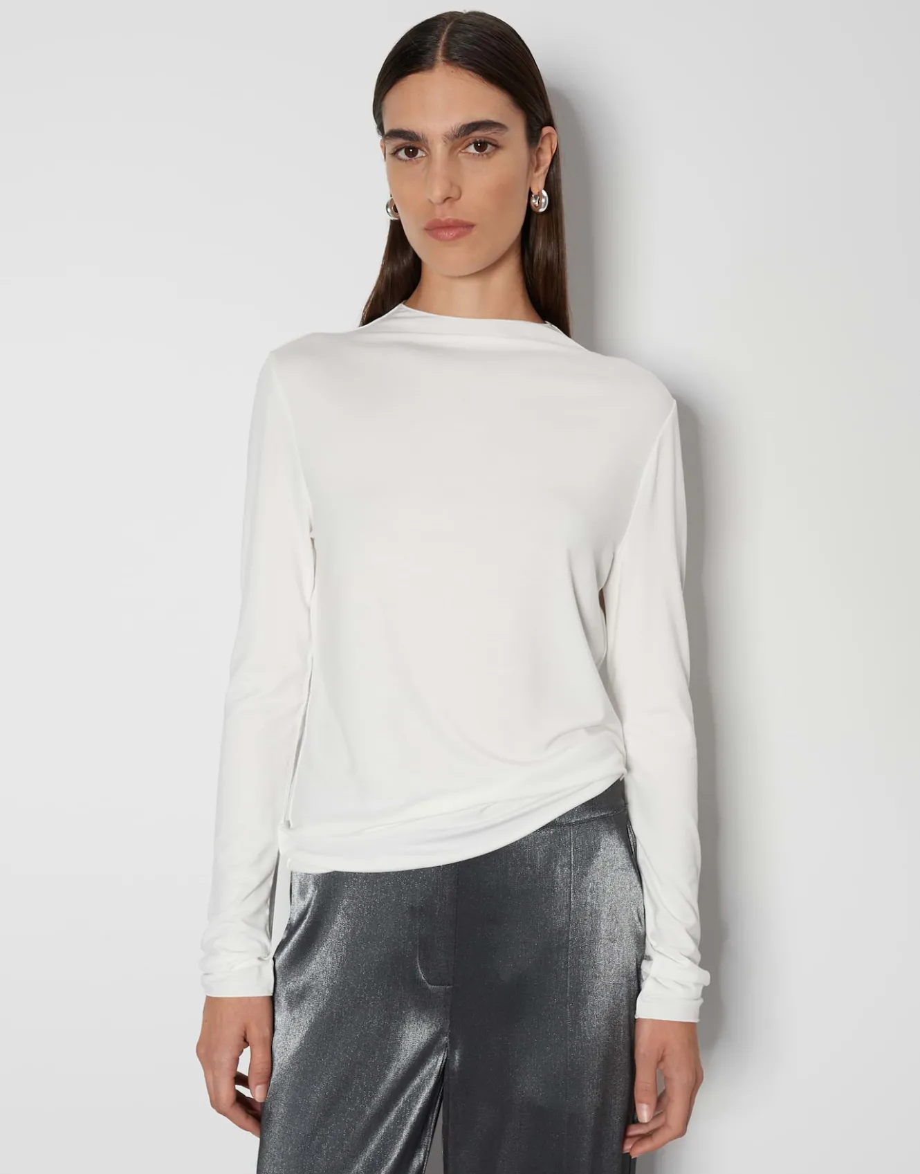 jerseyshirt_karinn_wei_online_bestellen_1.webp OPUS Jerseyshirt Karinn Weiß Online Bestellen^Damen Basics | Shirts