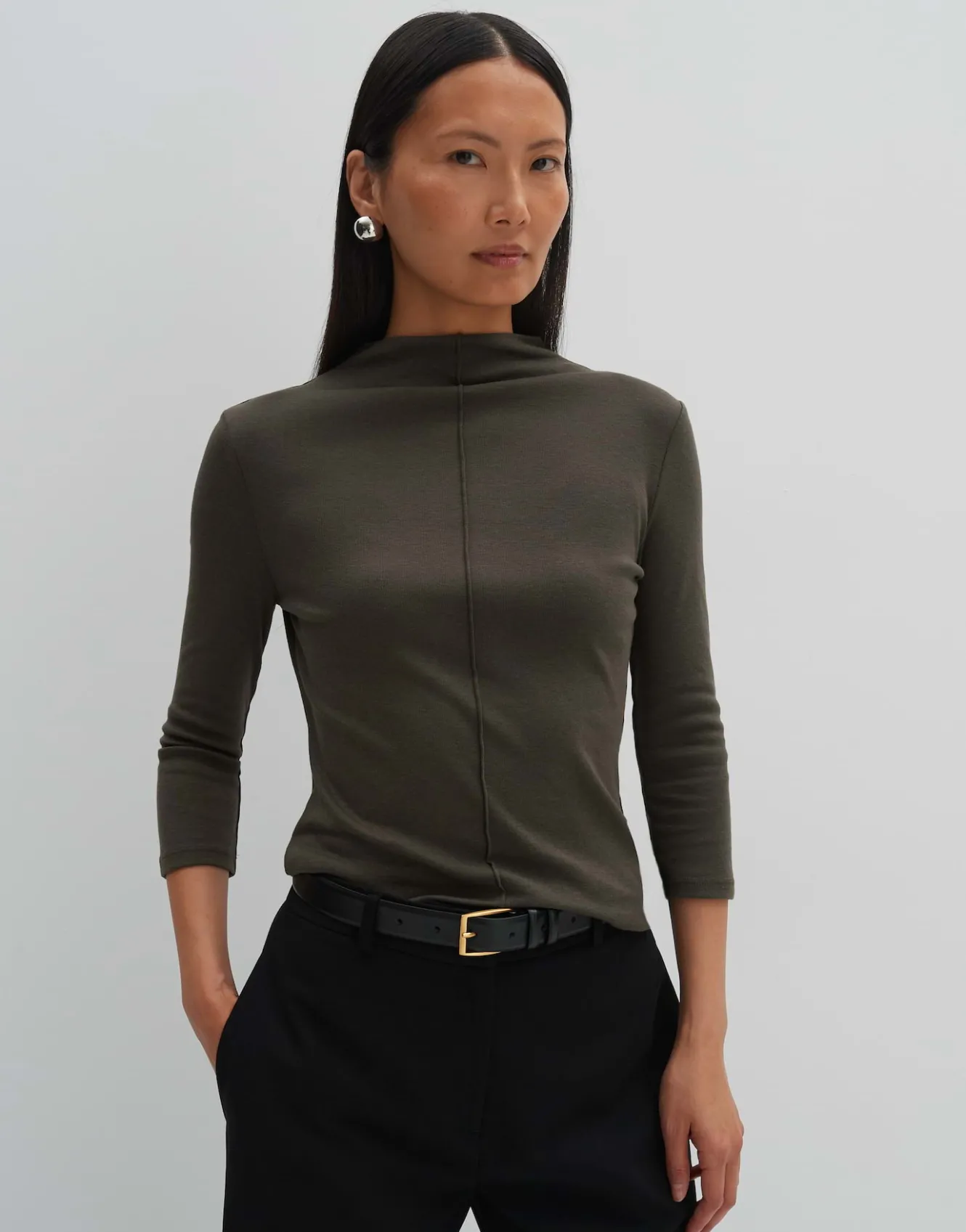 jerseyshirt_keeli_grn_online_bestellen_1.webp OPUS Jerseyshirt Keeli Grün Online Bestellen^Damen Basics | Shirts
