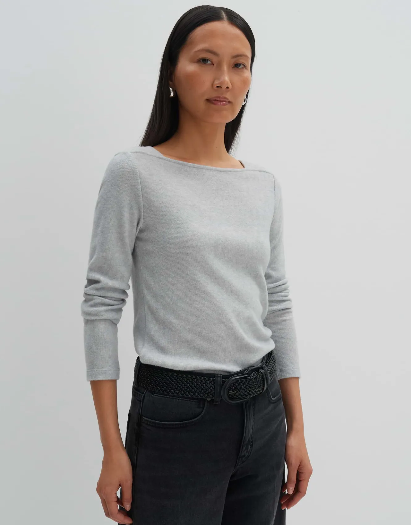 jerseyshirt_kosie_grau_online_bestellen_1.webp OPUS Jerseyshirt Kosie Grau Online Bestellen^Damen Shirts