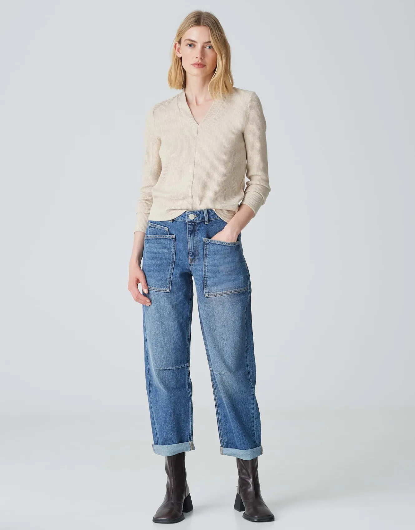 jerseyshirt_somoko_beige_online_bestellen_4.webp OPUS Jerseyshirt Somoko Beige Online Bestellen^Damen Shirts