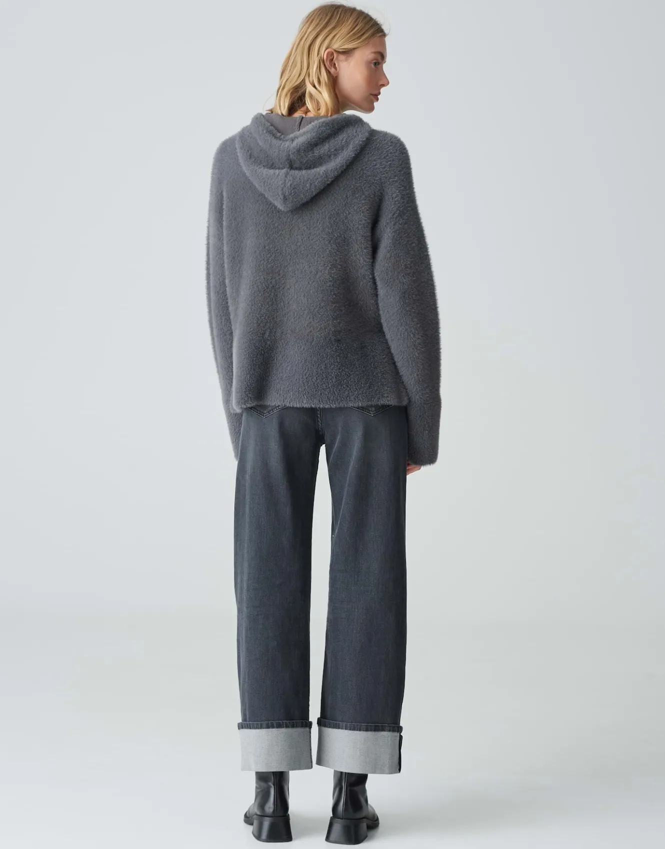 kapuzenpullover_pidlona_grau_online_bestellen_2.webp OPUS Kapuzenpullover Pidlona Grau Online Bestellen^Damen Strick