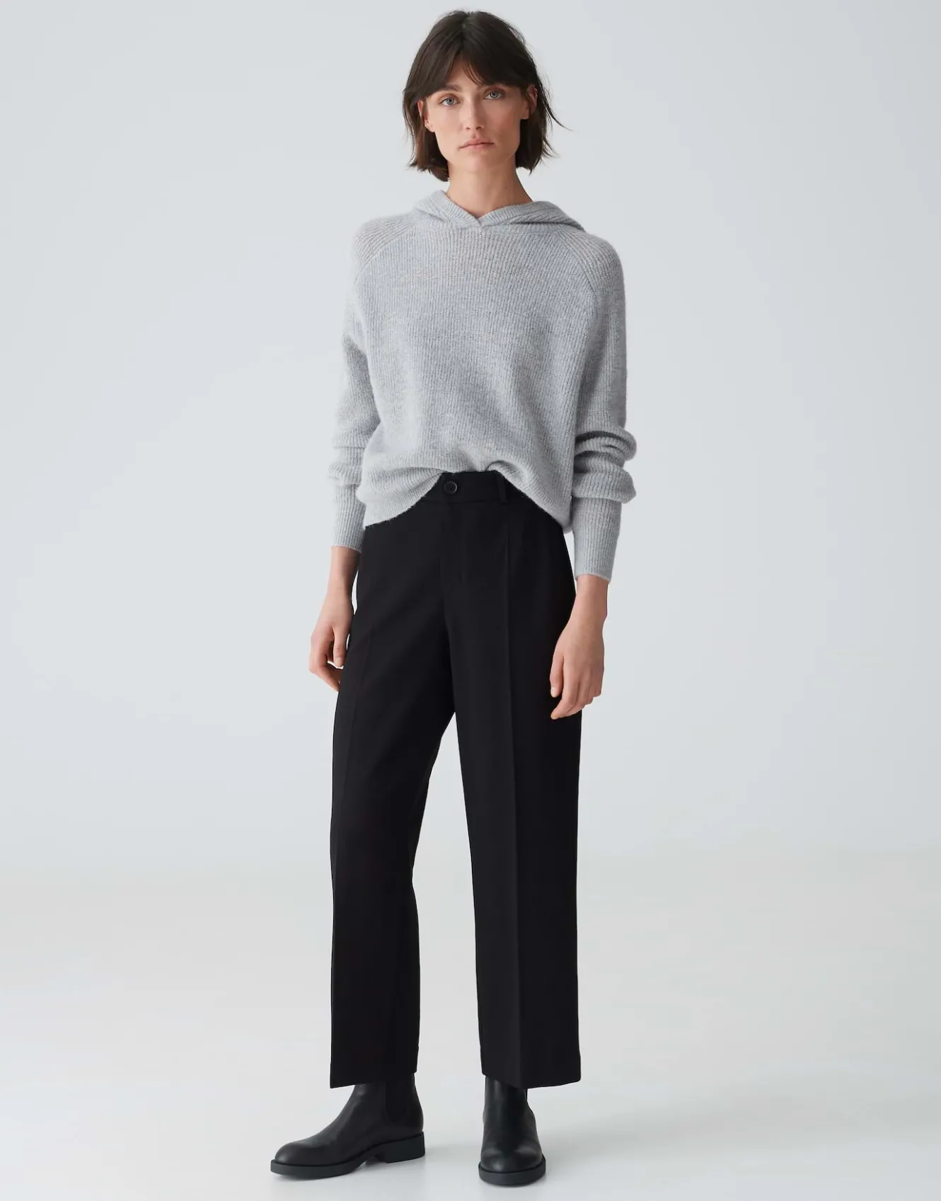 kapuzenpullover_poody_grau_online_bestellen_0.webp OPUS Kapuzenpullover Poody Grau Online Bestellen^Damen Strick