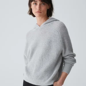OPUS Kapuzenpullover Poody Grau Online Bestellen^Damen Strick