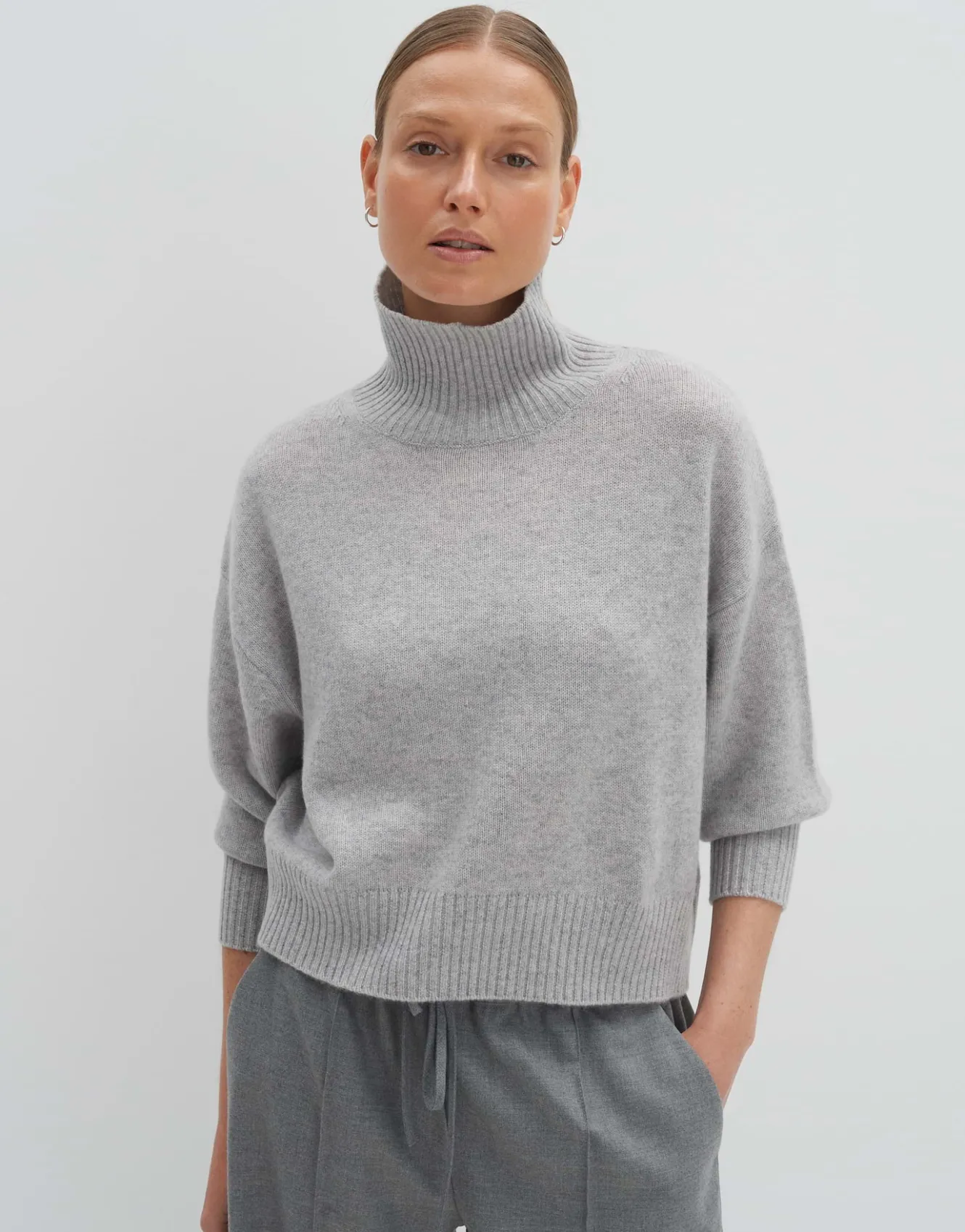 kaschmir_pullover_tija_grau_online_bestellen_1.webp OPUS Kaschmir Pullover Tija Grau Online Bestellen^Damen Strick