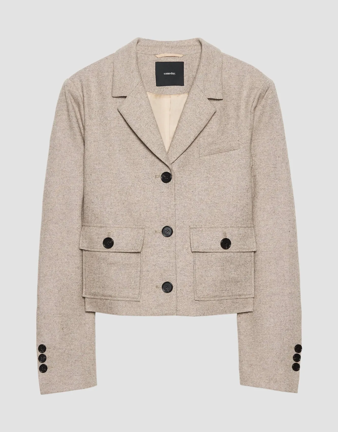 kurzblazer_naine_beige_online_bestellen_6.webp OPUS Kurzblazer Naine Beige Online Bestellen^Damen Blazer / Westen