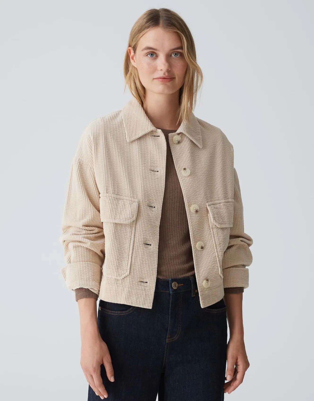 kurzjacke_hennja_beige_online_bestellen_1.webp OPUS Kurzjacke Hennja Beige Online Bestellen^Damen Jacken / Mäntel | Blazer / Westen