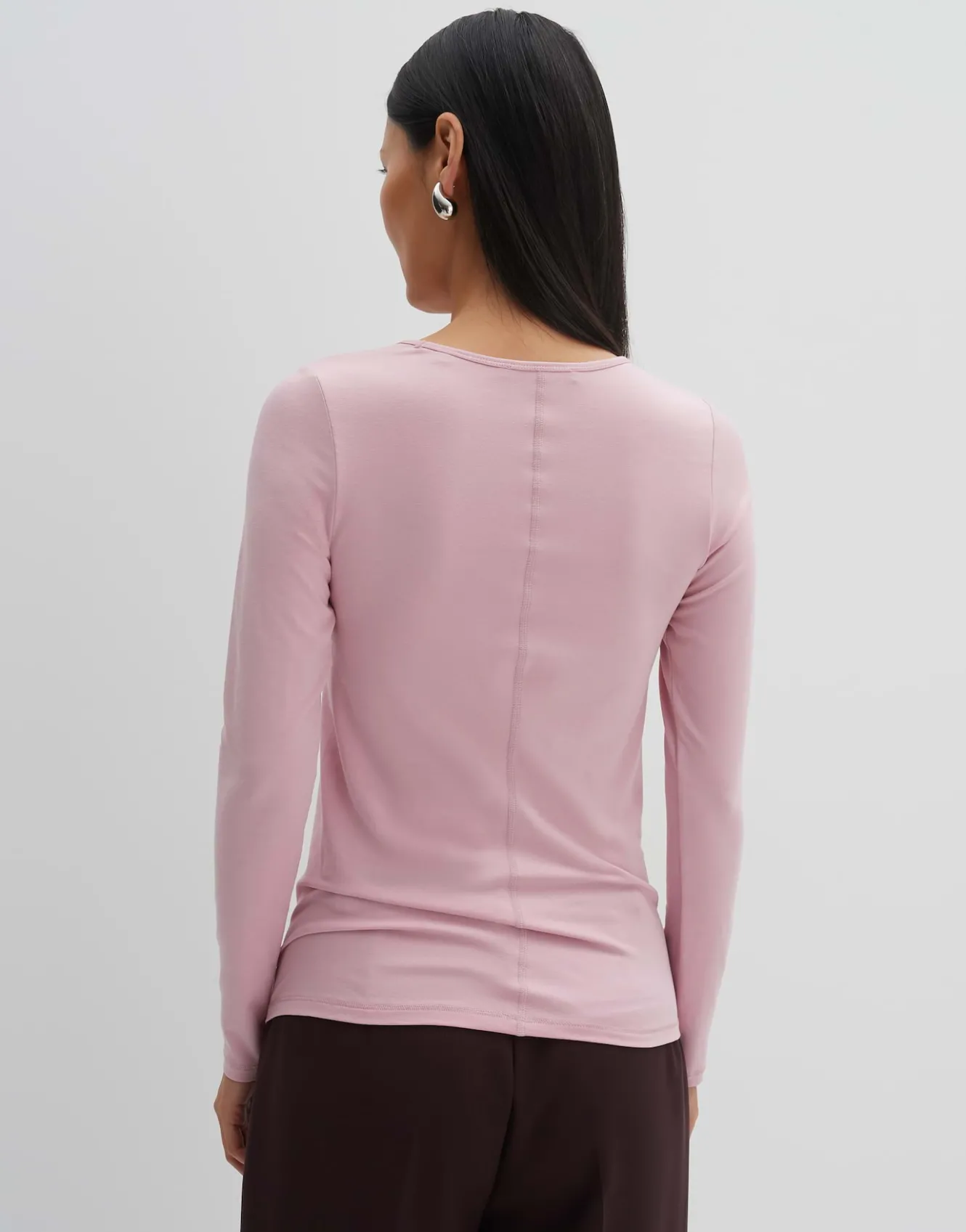 langarmshirt_kalia_ros_online_bestellen_2.webp OPUS Langarmshirt Kalia Rosé Online Bestellen^Damen Basics | Shirts